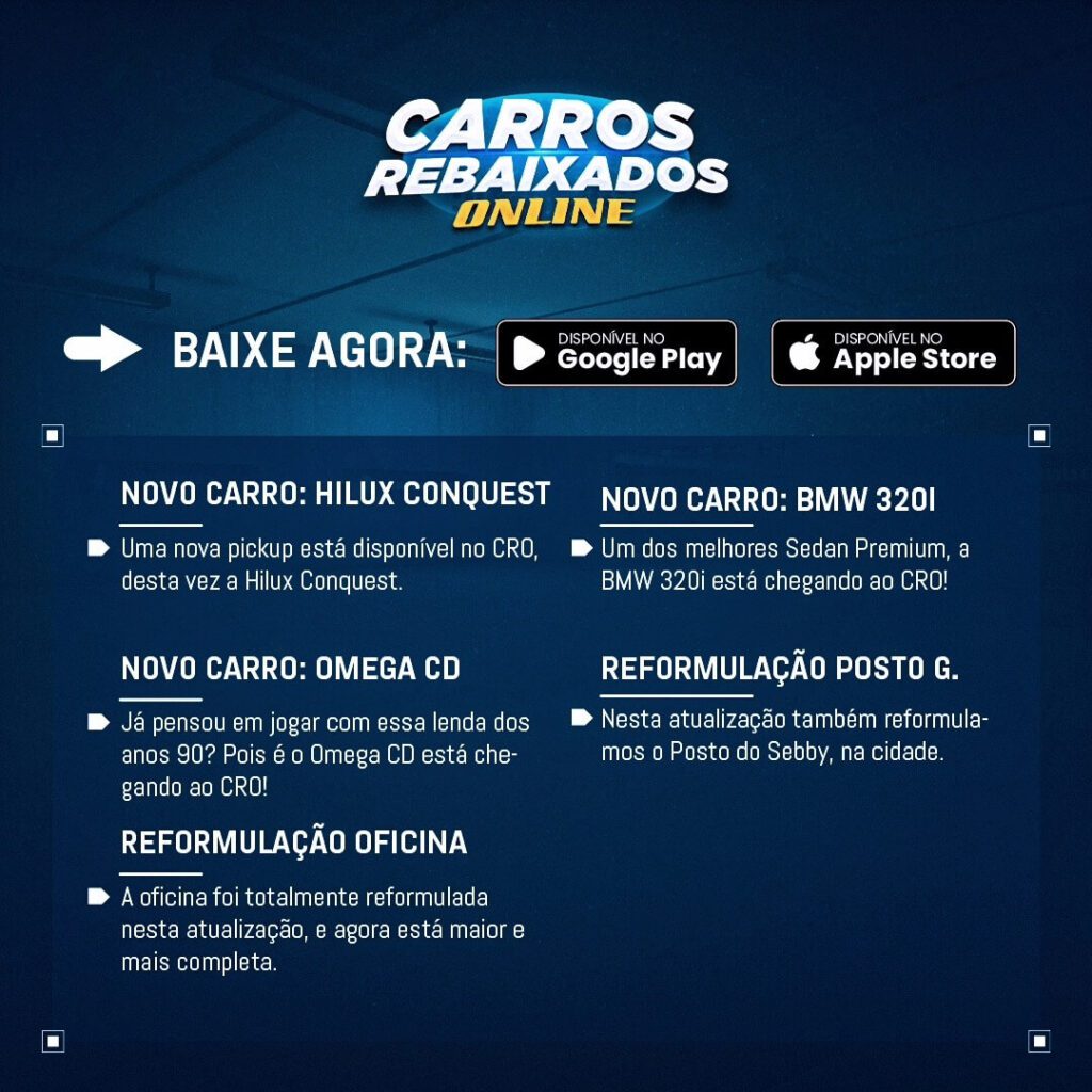 Nova Atualização Carros Rebaixados Online - Novidades