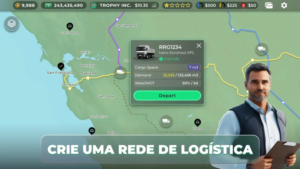 Truck Manager 2027 - Jogo de Gerenciamento de Caminhões